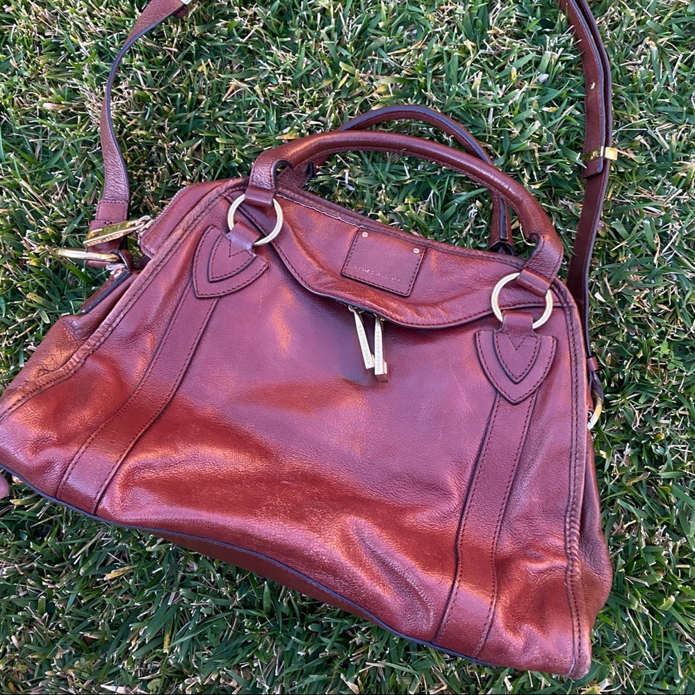 Marc Jacobs Classic Wellington Leather Satchel Bag